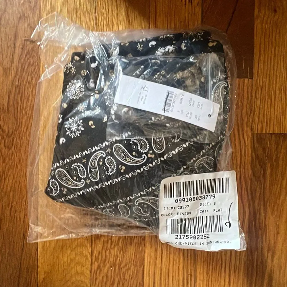 J. Crew Gemma one-piece in bandana-print Classic Sculpt NWT size 6
